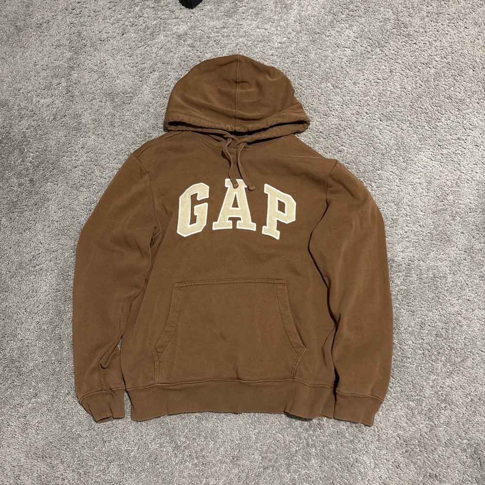 GAP Men's Hoodie in Rich Brown